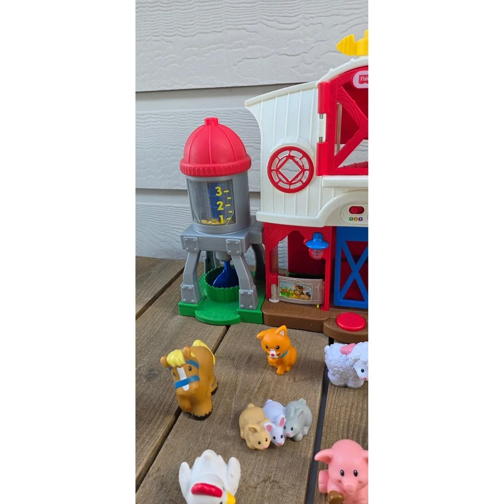 Fisher-Price Little People Caring for Animals Farm Playset with Figures GHT22
